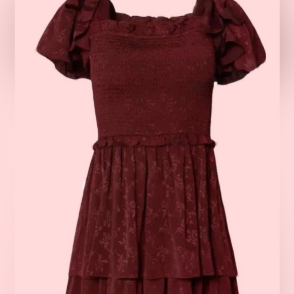 Ivy City Co Burgundy Maxi Dress - Picture 2 of 5